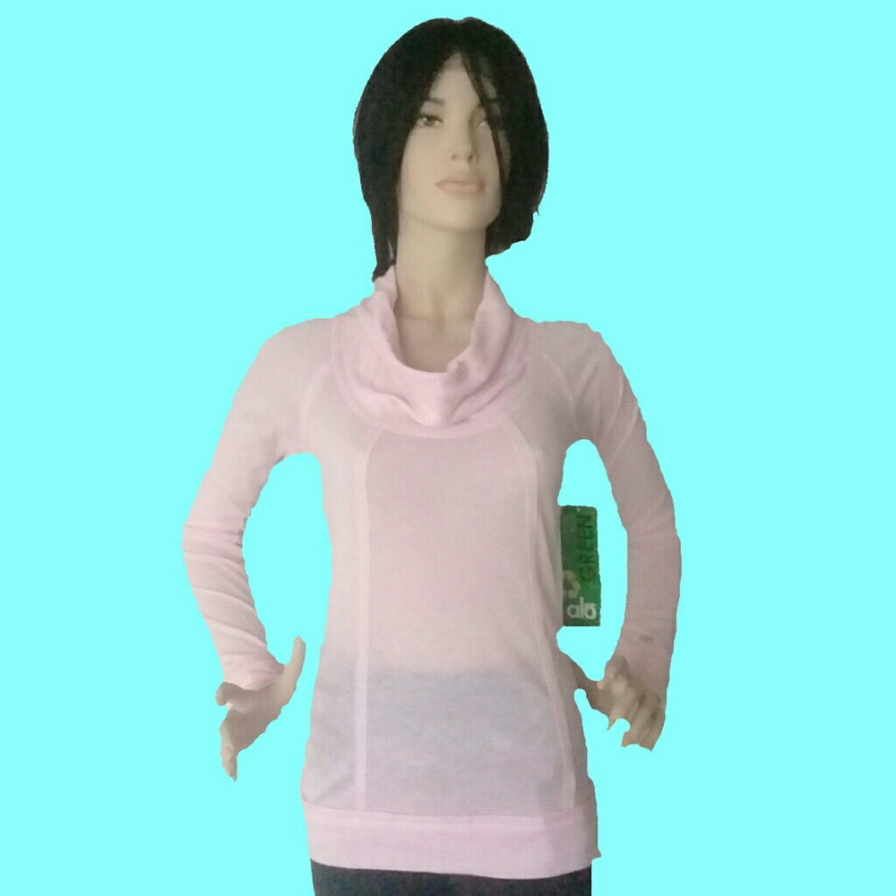 ALO T - SHIRT LONG SLEEVES PINK COLOR ALO BAMBOO M